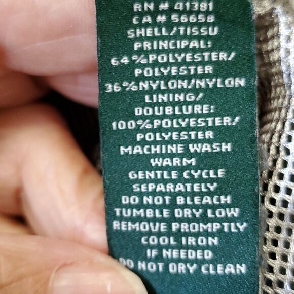 Ralph Lauren Green zipper rain coat. Hooded. Big‎ zipper pockets. XL trav… - Picture 7 of 14